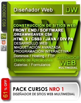 cursos diseño y desarrollo  web