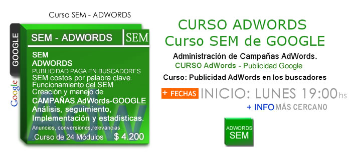 curso de diseño publicitario adwords 